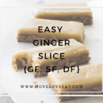 Easy Ginger Slice {GF, SF, DF}