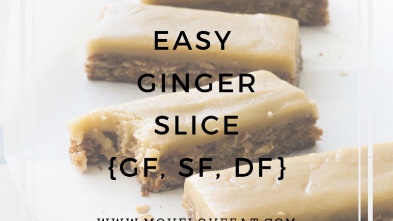 Easy Ginger Slice {GF, SF, DF}