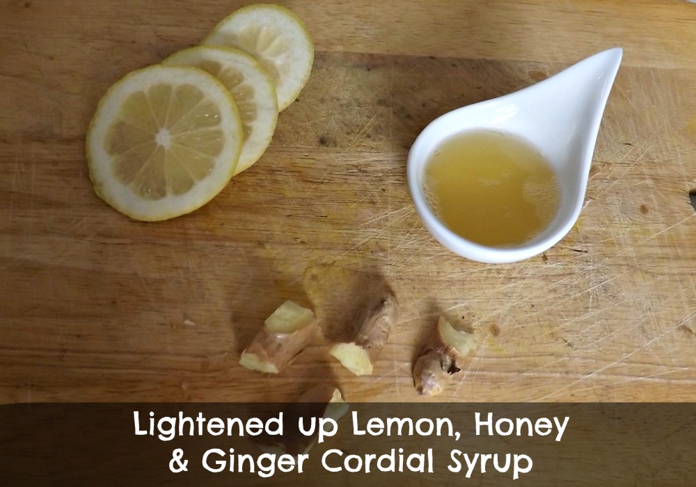 Lightened up Lemon, Honey and Ginger Cordial Syrup. Move Love Eat Blog