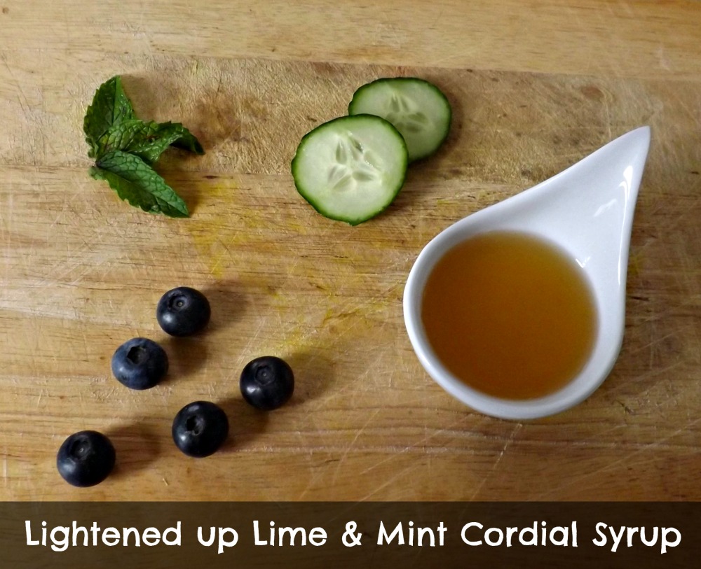 Lightened up Lime & mint cordial syrup. Move Love Eat Blog