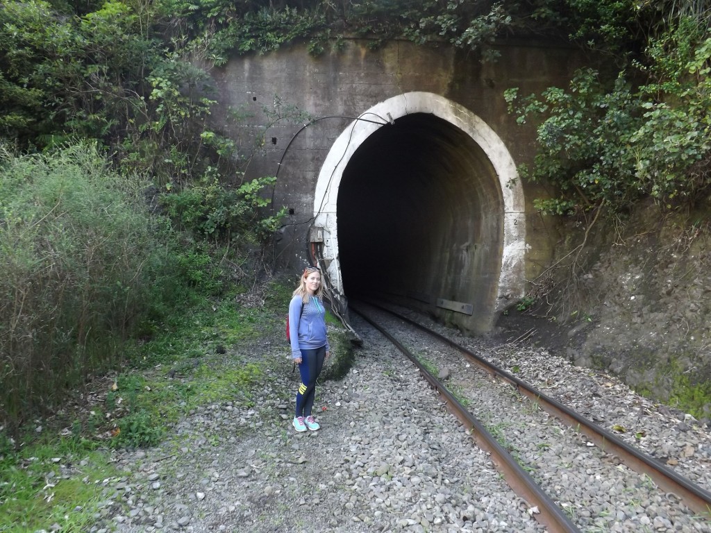 Manawatu Gorge Walk - Amanda from Move Love Eat by a Tunnel