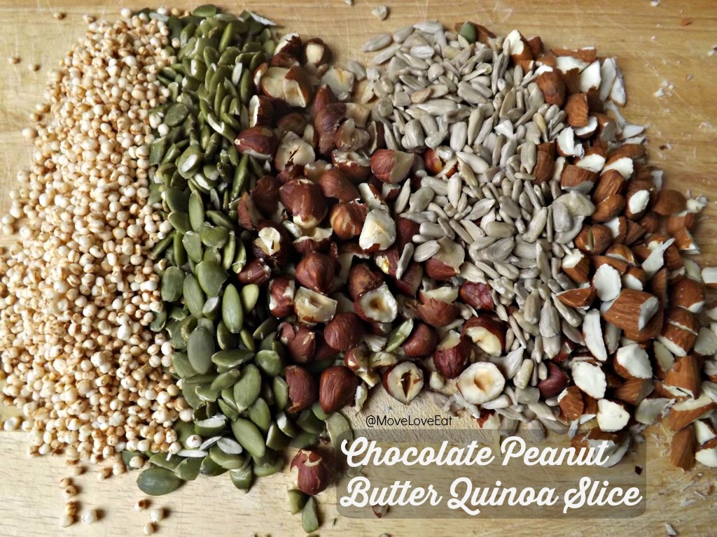 Chocolate Peanut Butter Quinoa Slice MLE