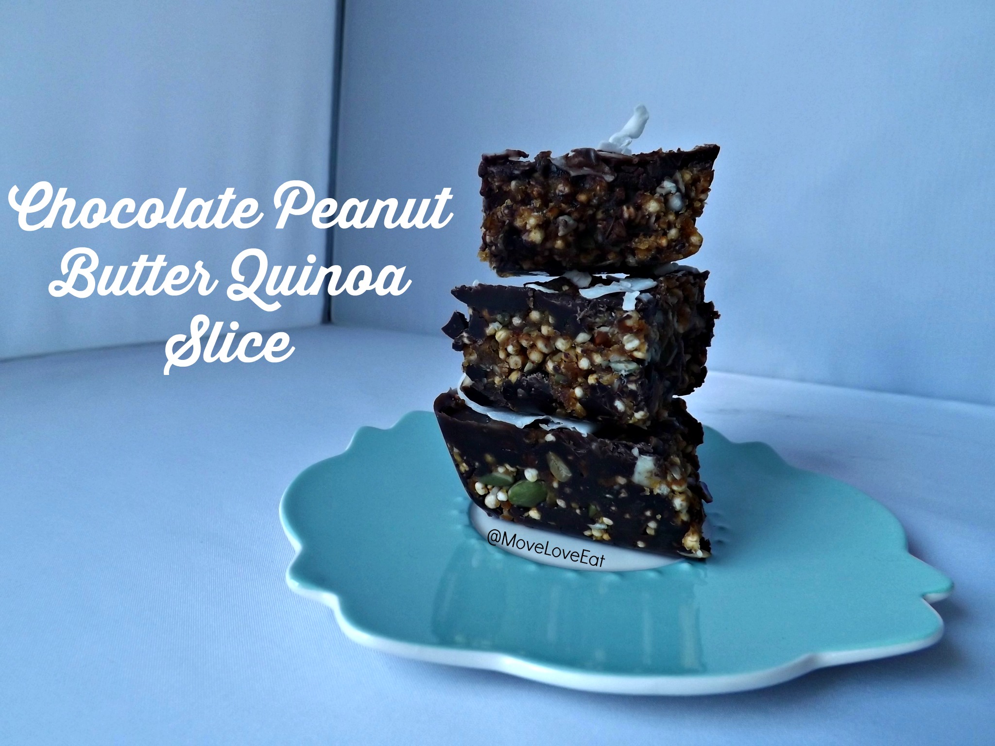 Chocolate Peanut Butter Quinoa Slice