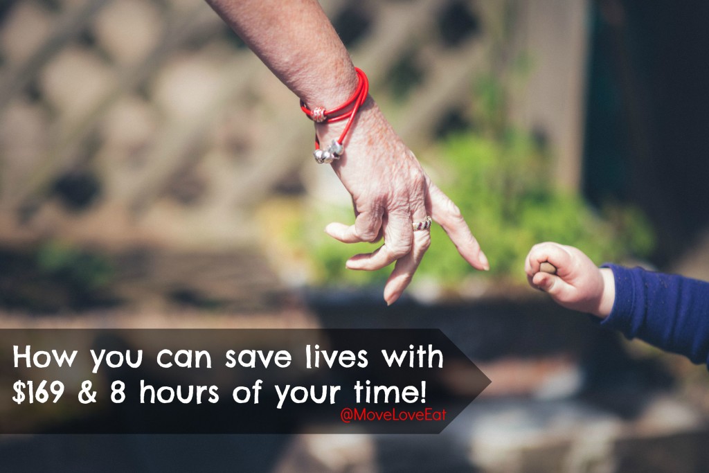 how you can save lives with $169 and 8 hours of your time