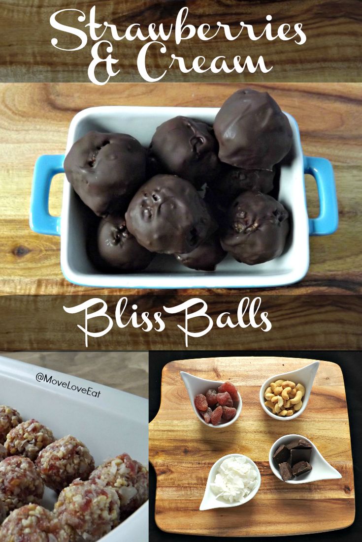 Strawberries and Cream Bliss Ball Recipe