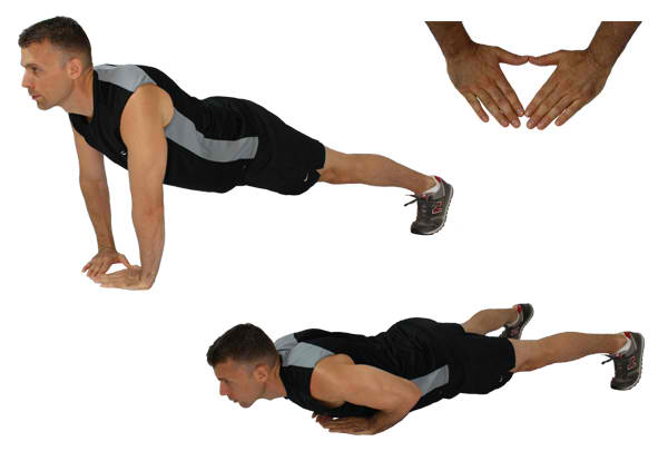 8 push up progressions you need to know - diamond pushups