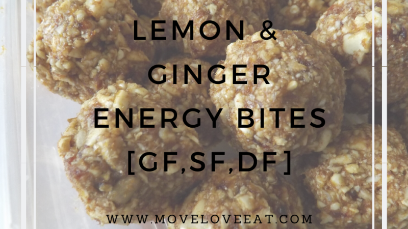 Lemon and Ginger Energy Bites [GF, SF]