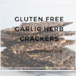 Gluten Free Garlic Herb Crackers