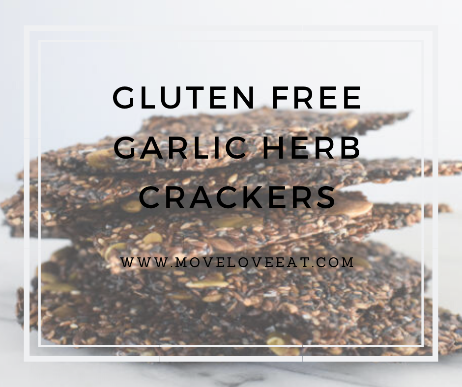 Gluten Free Garlic Herb Crackers