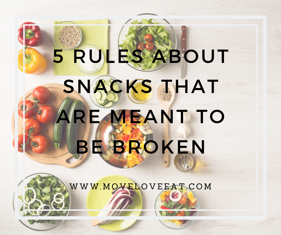 5 rules about snacks that are meant to be broken