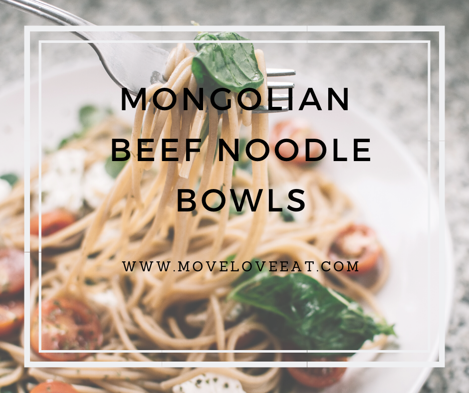 Mongolian Beef Noodle Bowl Recipe